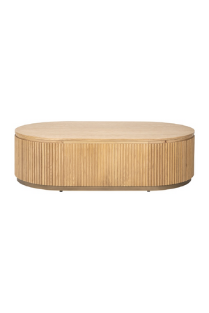Natural Oak Oval Coffee Table | Richmond Interiors Belfort | Oroa.com