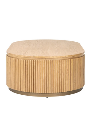 Natural Oak Oval Coffee Table | Richmond Interiors Belfort | Oroa.com
