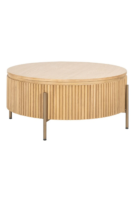 Natural Oak Round Coffee Table | Richmond Interiors Belfort | Oroa.com