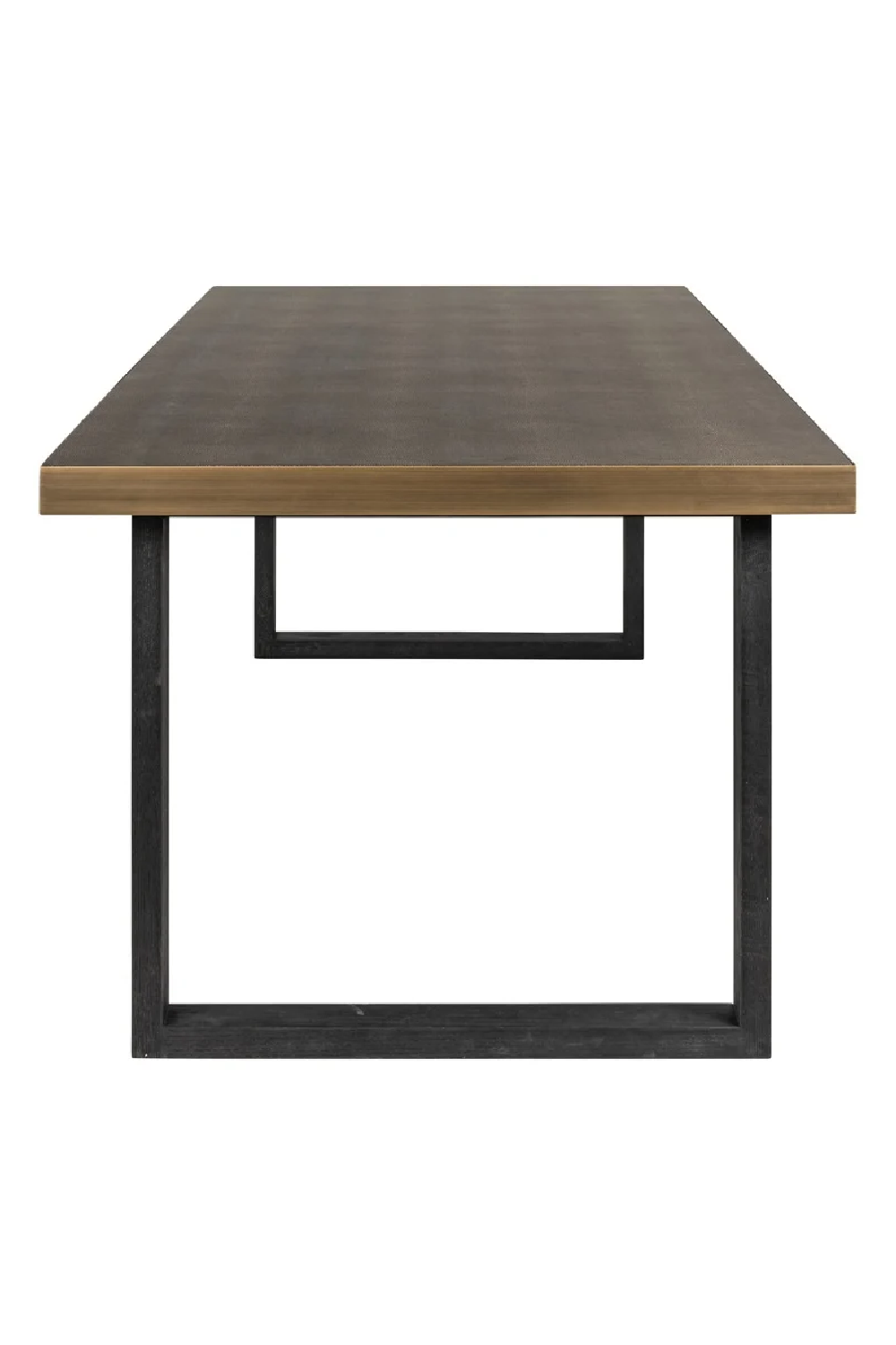 Black Leather Dining Table | OROA Bloomville | Oroa.com