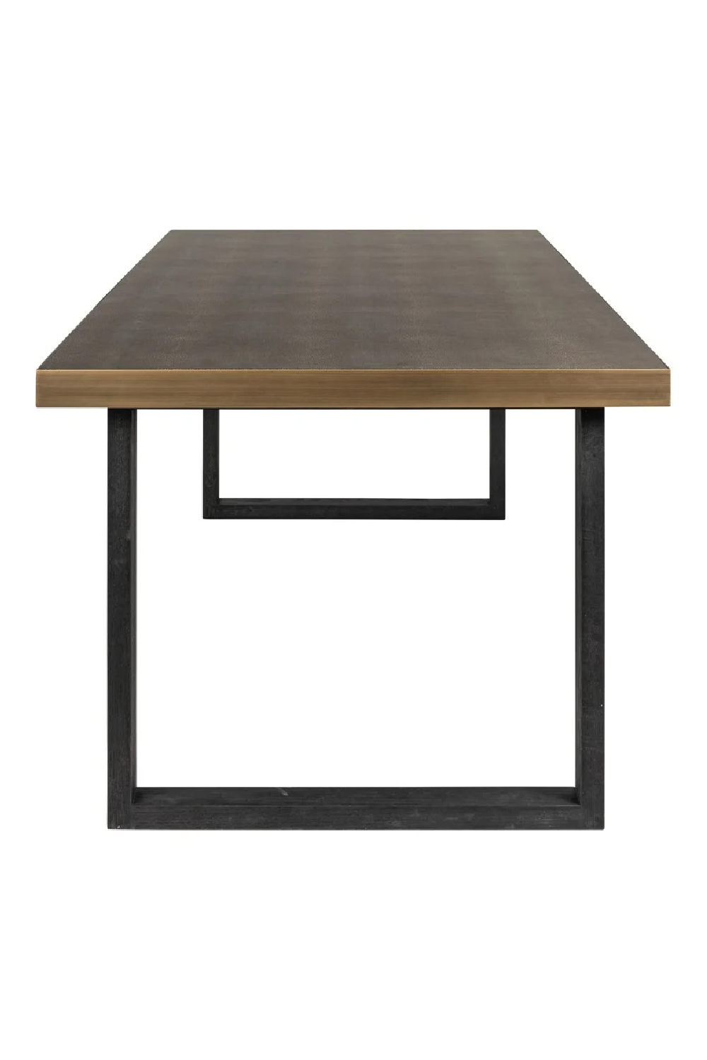 Black Leather Dining Table | OROA Bloomville | Oroa.com