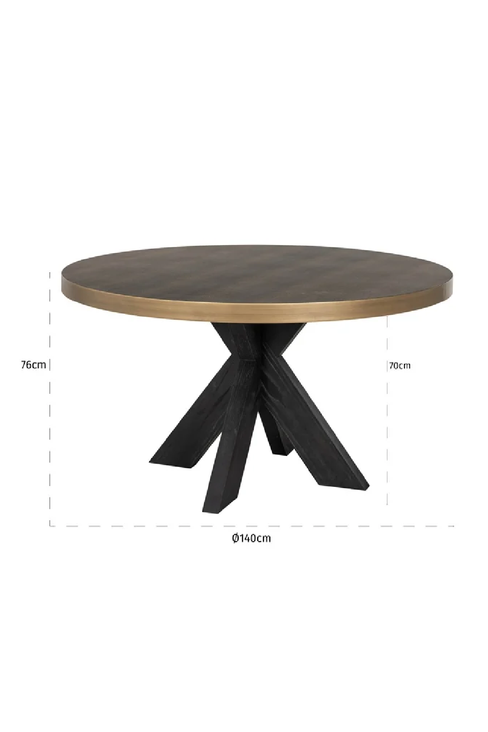 Leather Round Dining Table | OROA Bloomville | Oroa.com