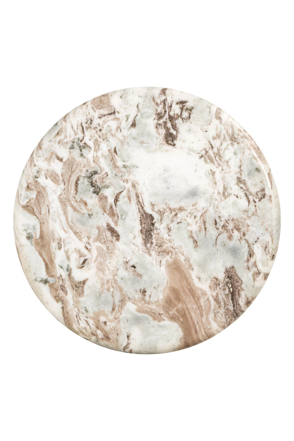 Beige Marble Round End Table | OROA Coronel | Oroa.com