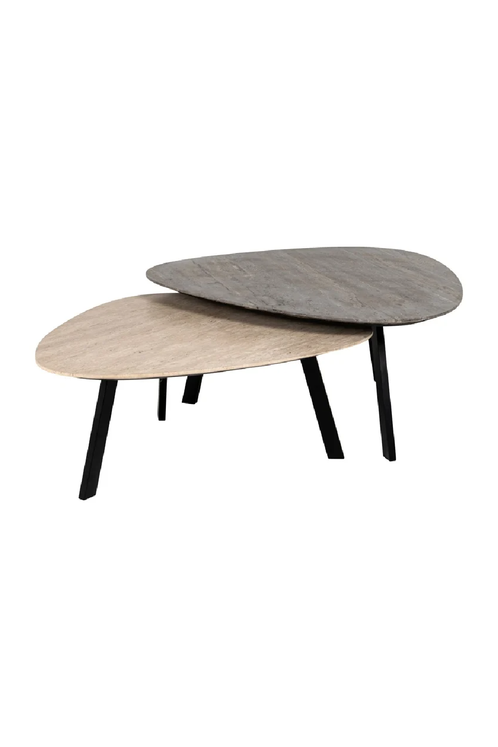 Travertine Coffee Table Set (2) | OROA Spencer | Oroa.com