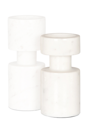 White Marble Candle Holder | Richmond Interiors Melle | Oroa.com