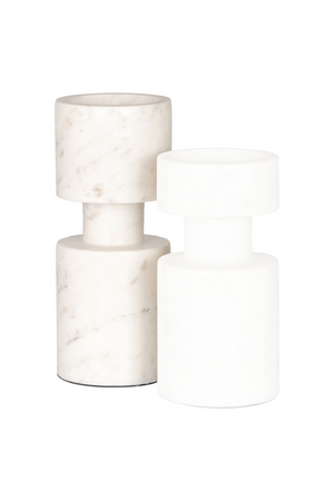White Marble Candle Holder | Richmond Interiors Melle | Oroa.com