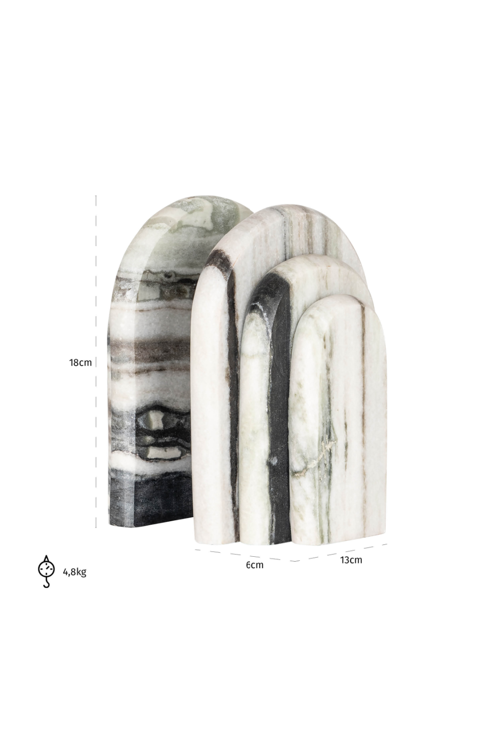 Arched Marble Bookstands | OROA Fedde | Oroa.com