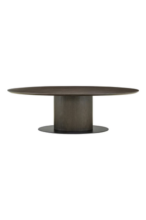 Dark Brown Wooden Oval Dining Table | Richmond Interiors Gordon | Oroa.com