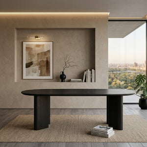   Black Oak Organic Dining Table | Oroa.com
