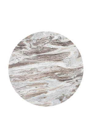 Round Marble Brown Coffee Table | Richmond Interiors Oberoy | Oroa.com