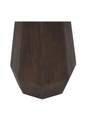 Round Marble Brown End Table | Richmond Interiors Oberoy | Oroa.com