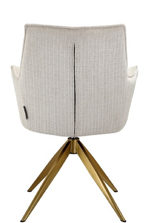 Beige Chenille Swivel Chair | Richmond Interiors Dakota | Oroa.com