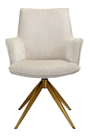 Beige Chenille Swivel Chair | Richmond Interiors Dakota | Oroa.com