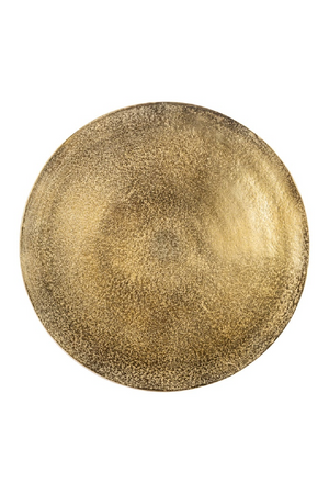 Gold Curved Pedestal End Table | Richmond Interiors Dolphin | Oroa.com