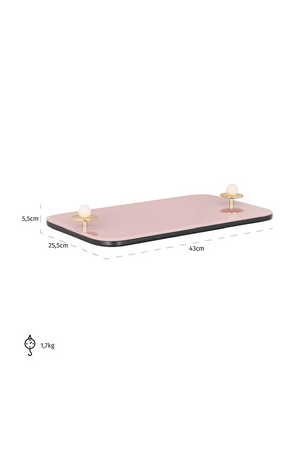 Pink Glass Tray | Richmond Interiors Jalien | Oroa.com
