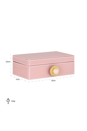 Pink Glass Storage Box | Richmond Interiors Jamila | Oroa.com