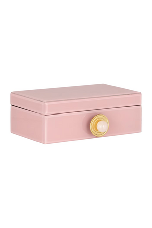 Pink Glass Storage Box | Richmond Interiors Jamila | Oroa.com