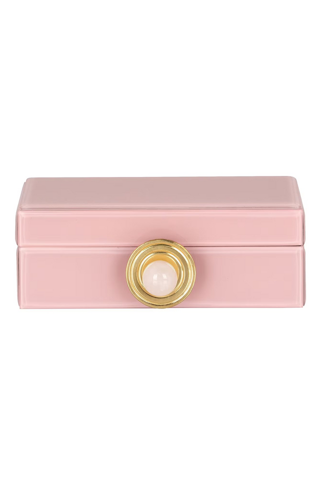 Pink Glass Storage Box | Richmond Interiors Jamila | Oroa.com