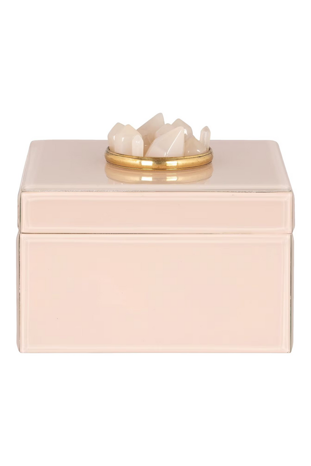 Pink Glass Storage Box | Richmond Interiors Jalisa | Oroa.com