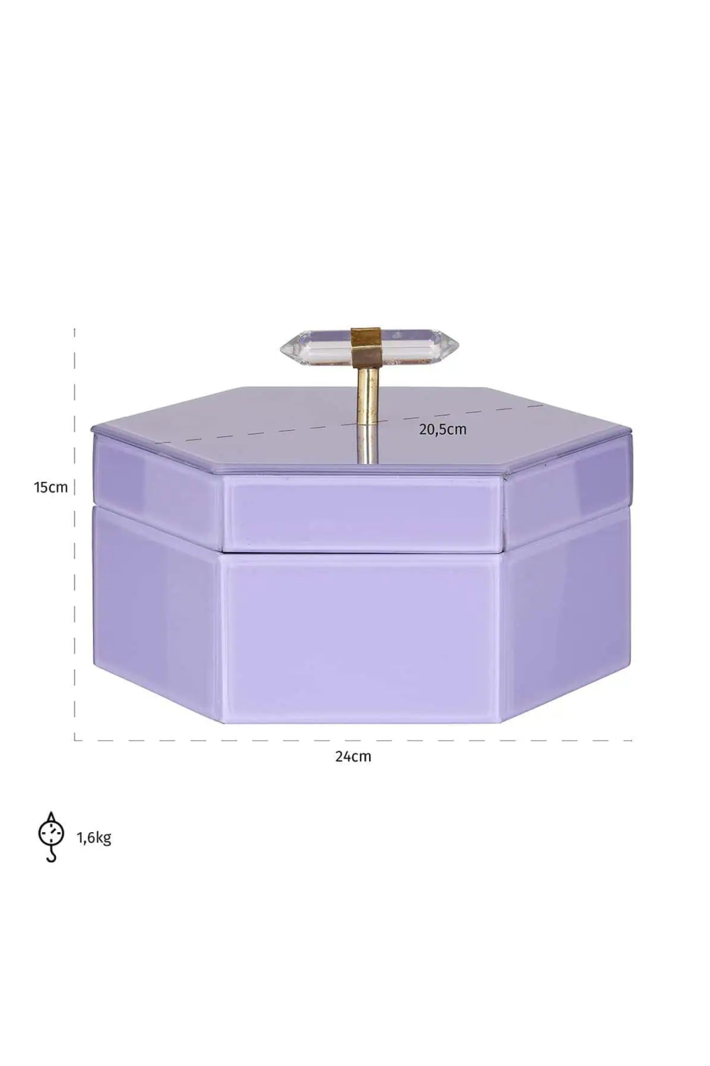 Purple Hexagon Storage Box | OROA Jutta | Oroa.com