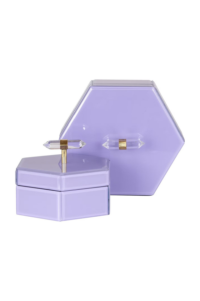Purple Hexagon Storage Box | Richmond Interiors Jutta | Oroa.com