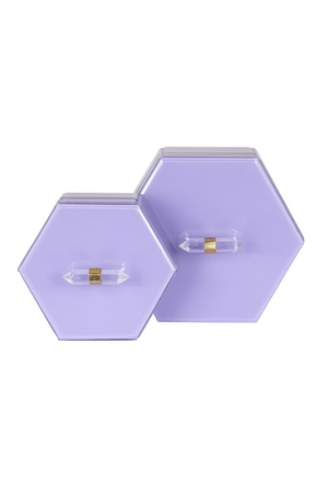 Purple Hexagon Storage Box | Richmond Interiors Jutta | Oroa.com