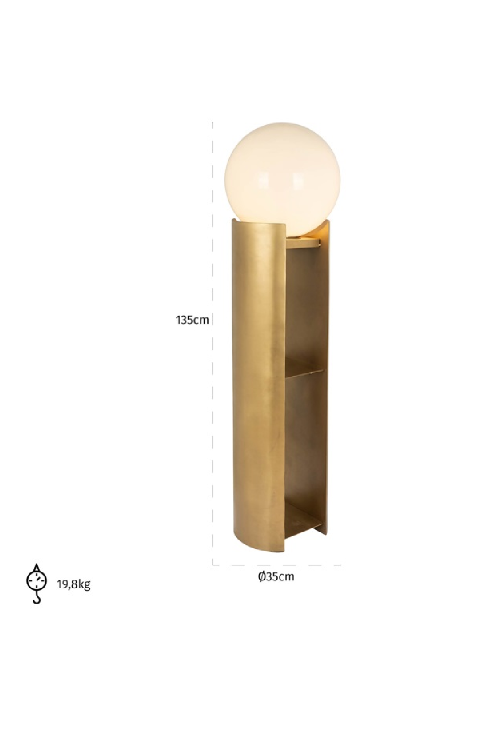 Glass Orb Floor Lamp | OROA Verdon | Oroa.com