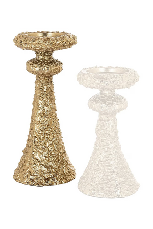 Gold Textured Candle Holder | Richmond Interiors July | Oroa.com