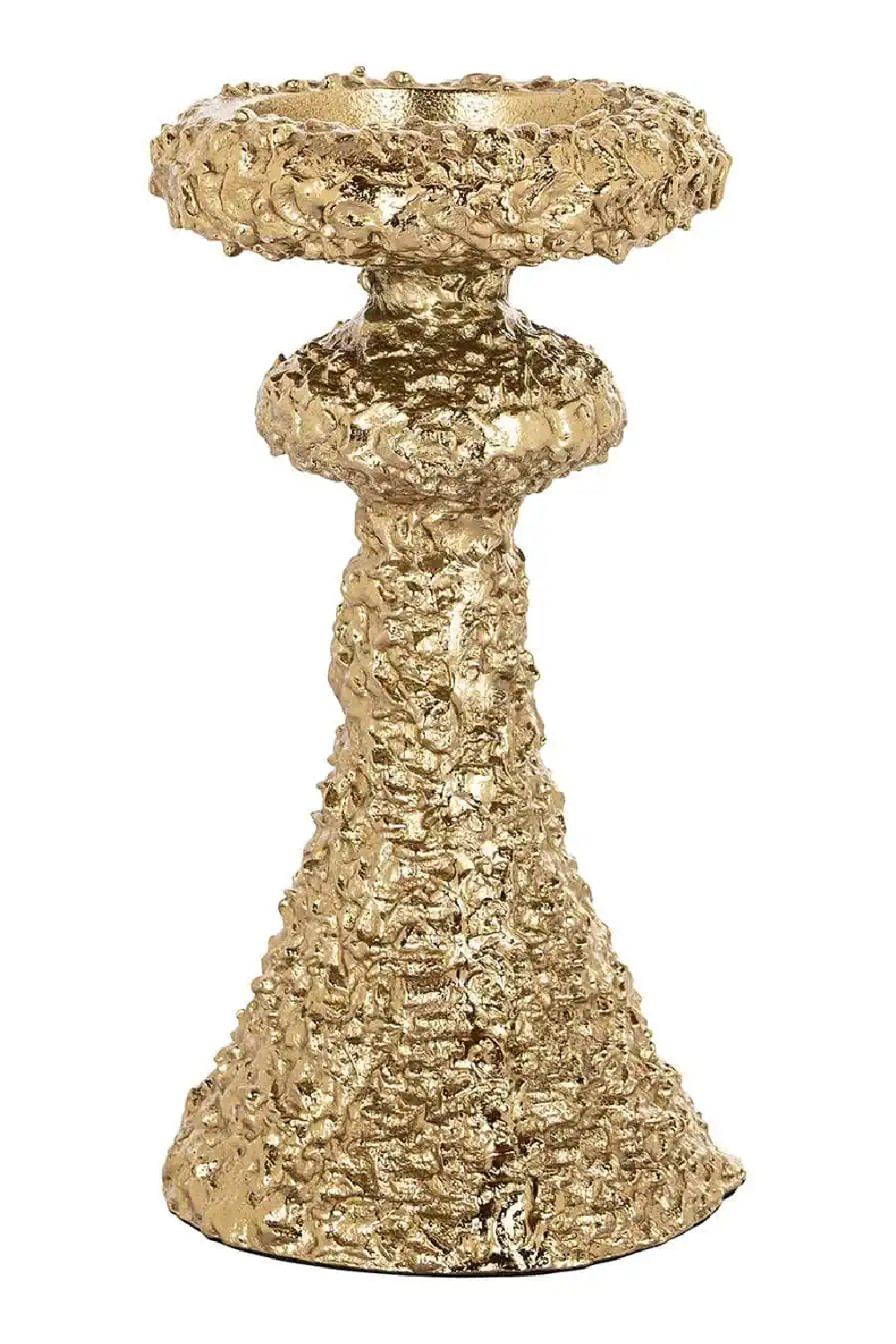 Gold Textured Candle Holder | OROA July | Oroa.com