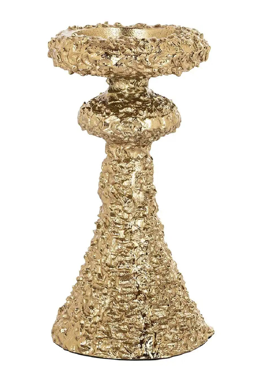 Gold Textured Candle Holder | OROA July | Oroa.com