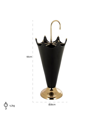 Black Aluminum Umbrella Stand | Richmond Interiors Jytte | Oroa.com