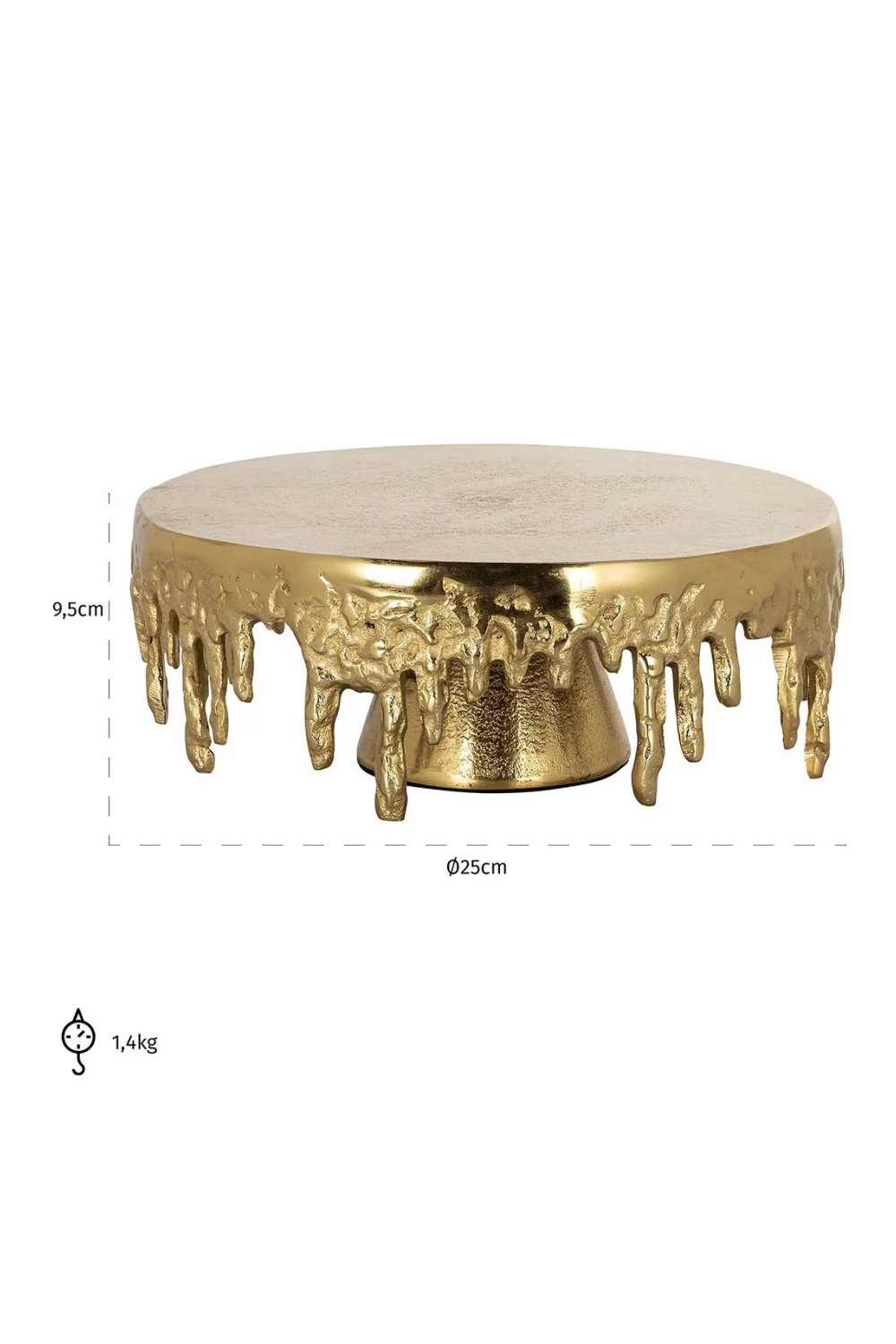 Gold Drip Cakeplate | Richmond Interiors Carmona | Oroa.com