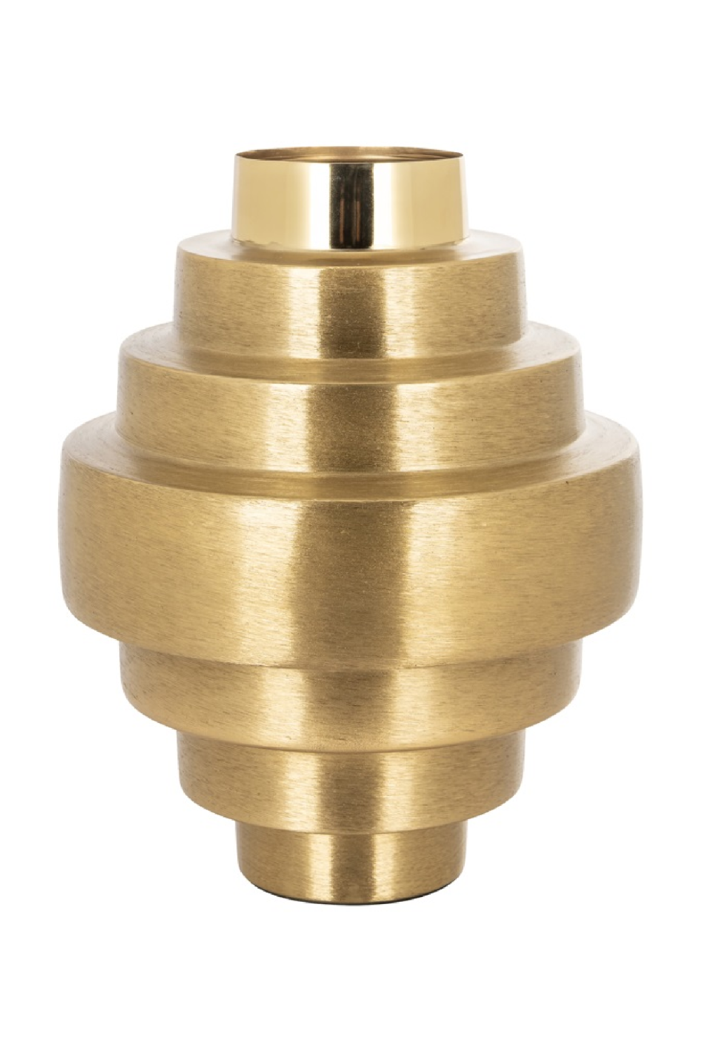 Brass Plated Layer Vase | Richmond Interiors Akelei | Oroa.com