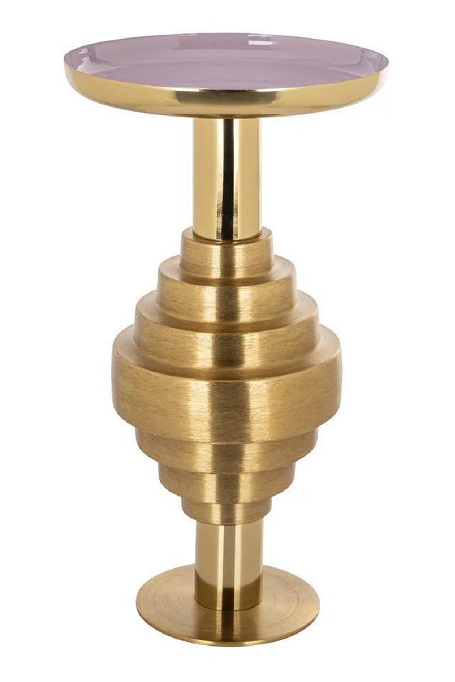 Gold Sculptural End Table | Richmond Interiors Empire | OROA