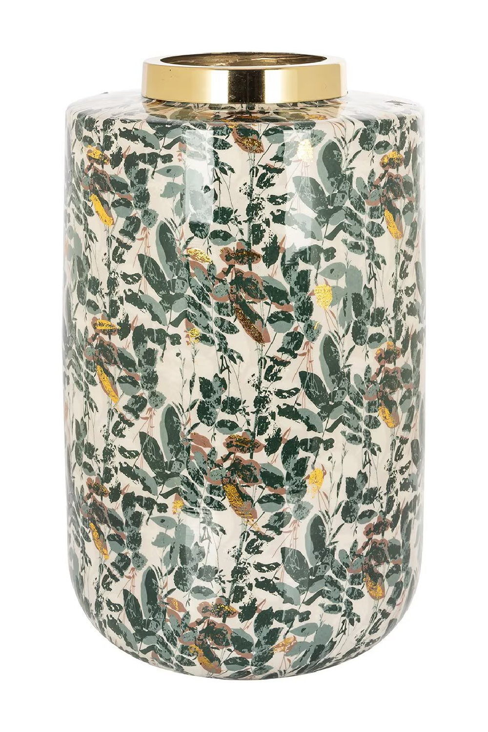 Green Leaves Enamel Vase | OROA Omono | Oroa.com