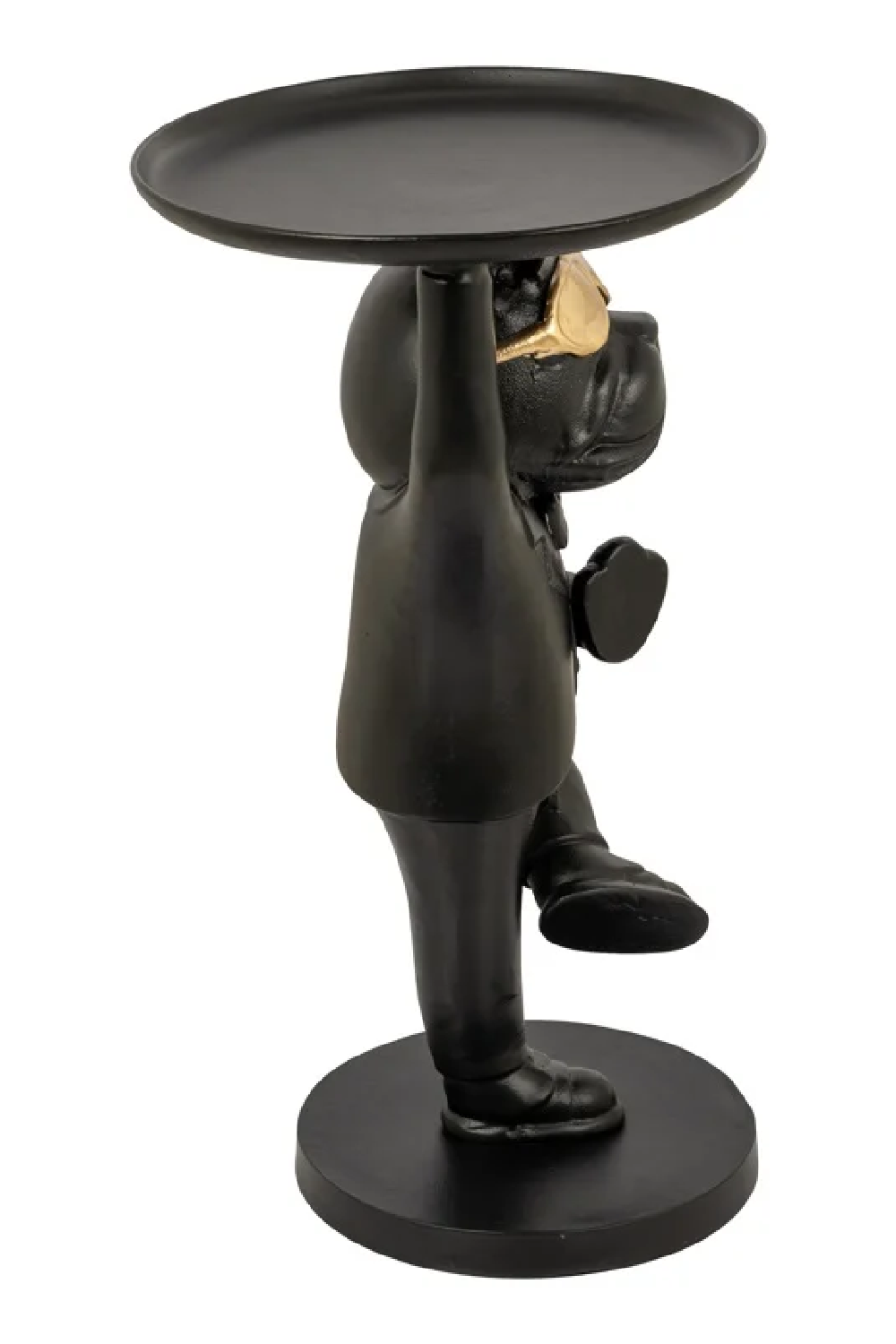 Dog Sculpture Black End Table | OROA Bullie | Oroa.com