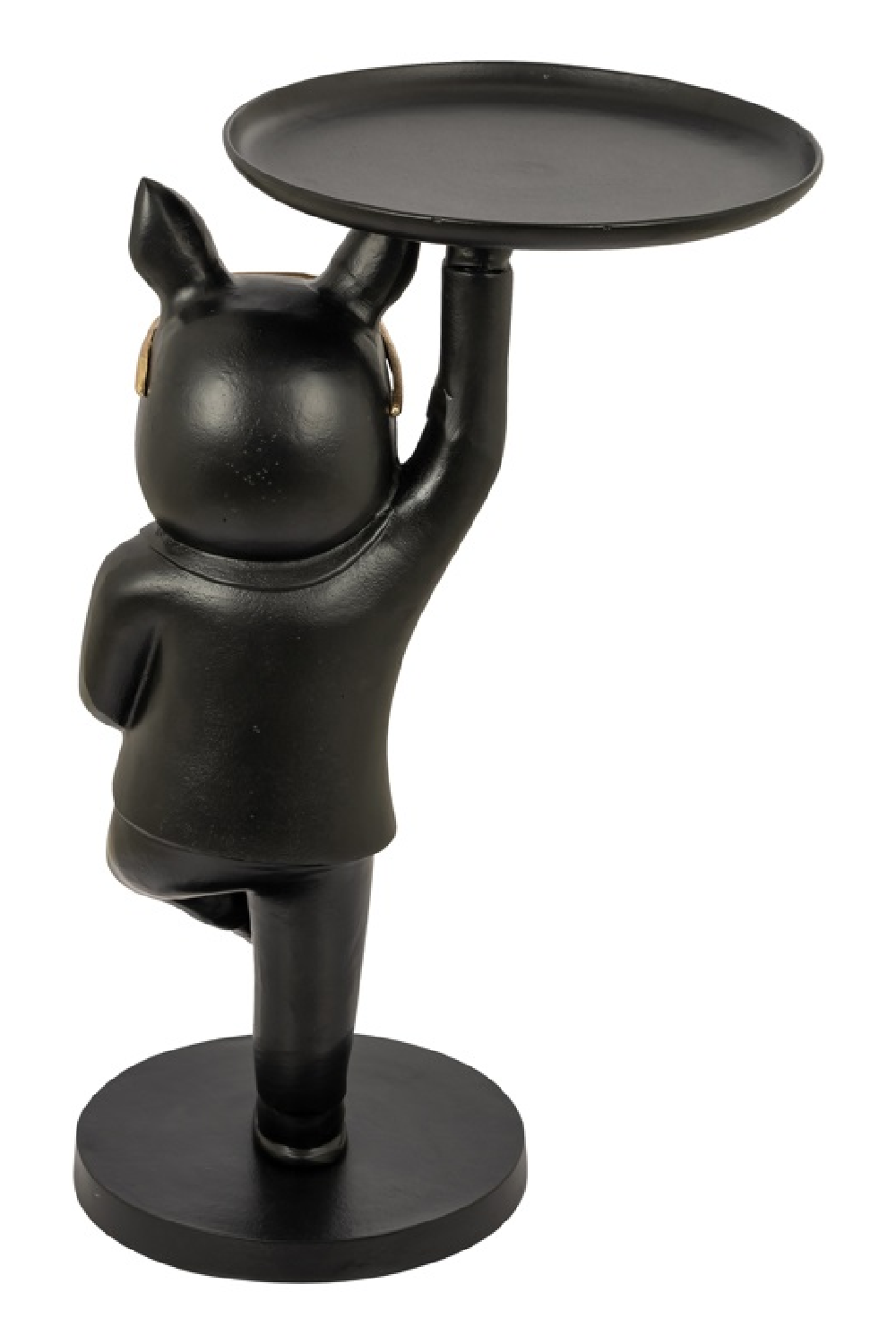 Dog Sculpture Black End Table | OROA Bullie | Oroa.com