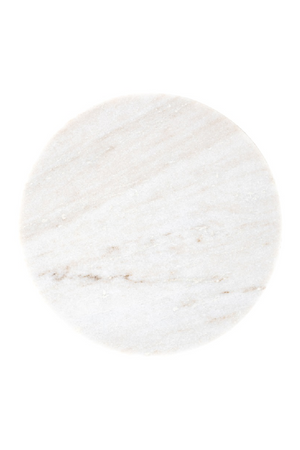 Beige Marble Round End Table | Richmond Interiors Luciano | Oroa.com