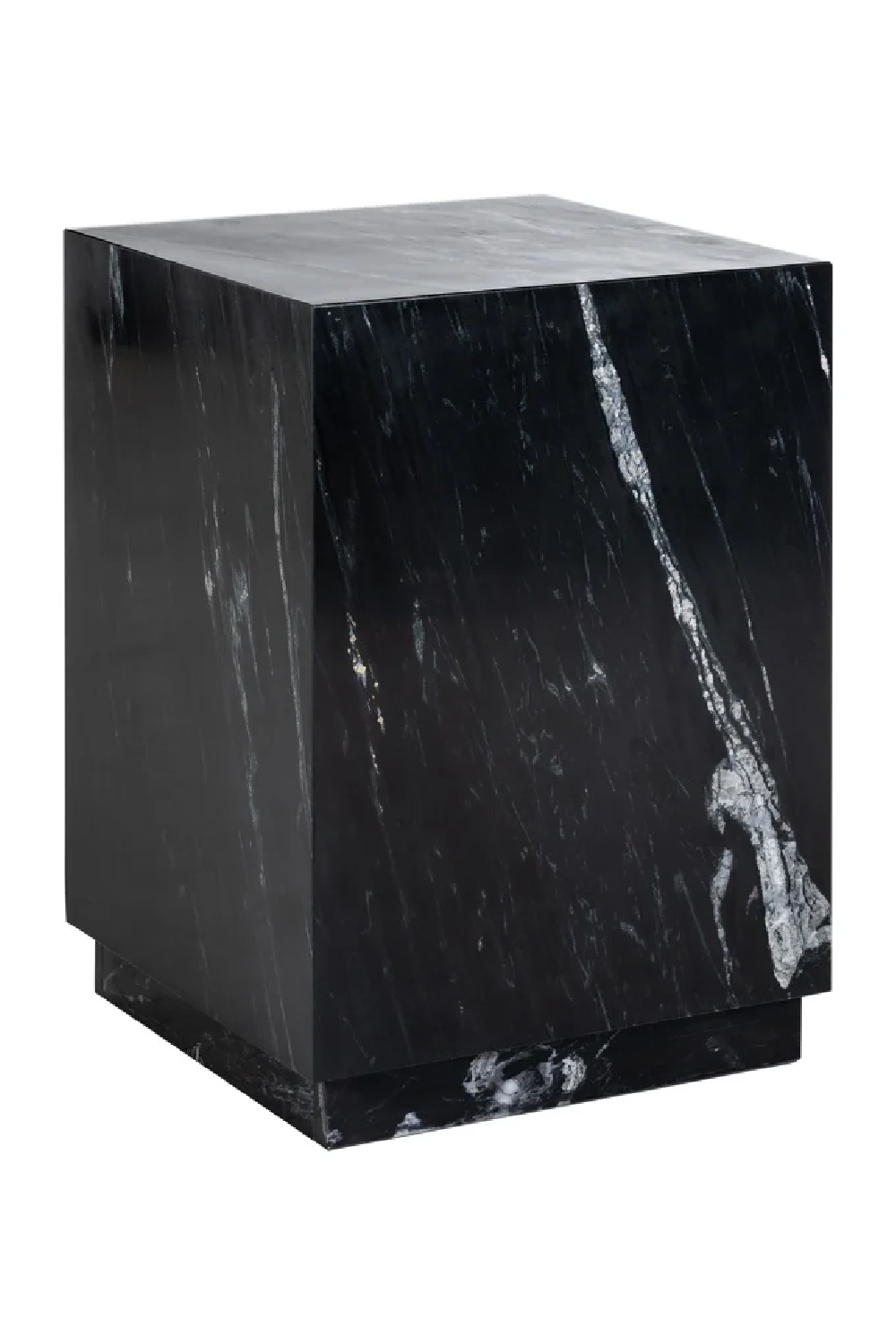 Black Marble Square End Table | OROA Salvatore | Oroa.com