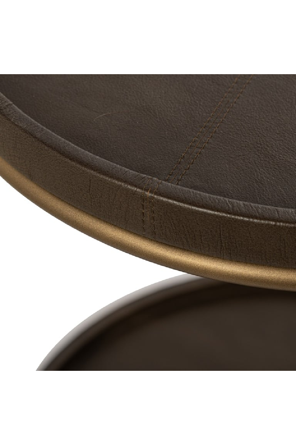 Brown Leather End Table | OROA Zillon | Oroa.com