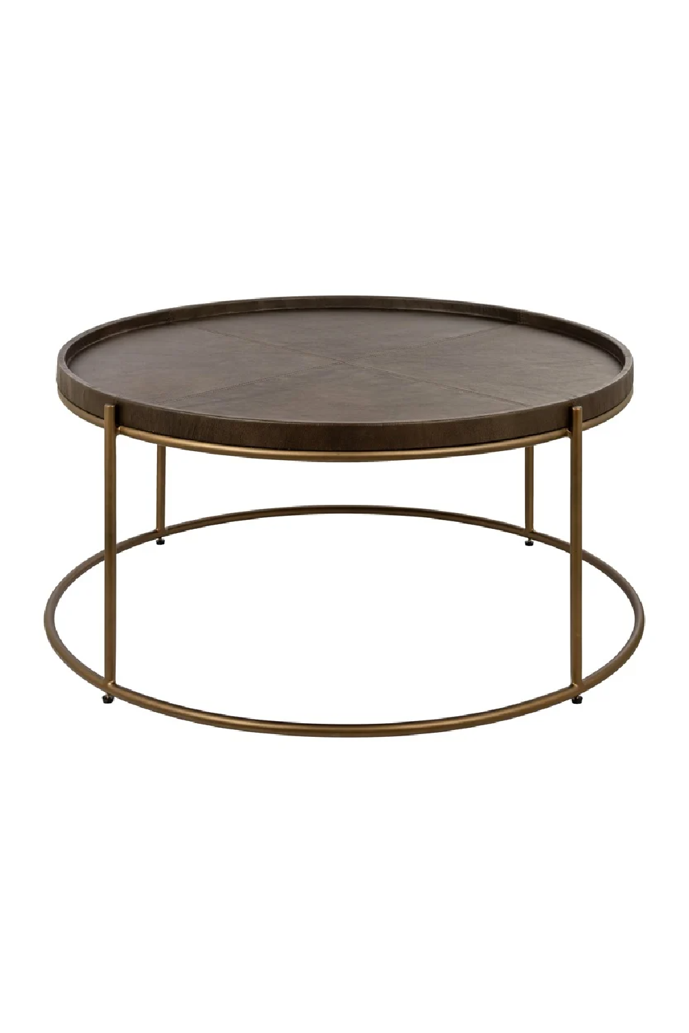 Brown Leather Coffee Table | OROA Zillon | Oroa.com