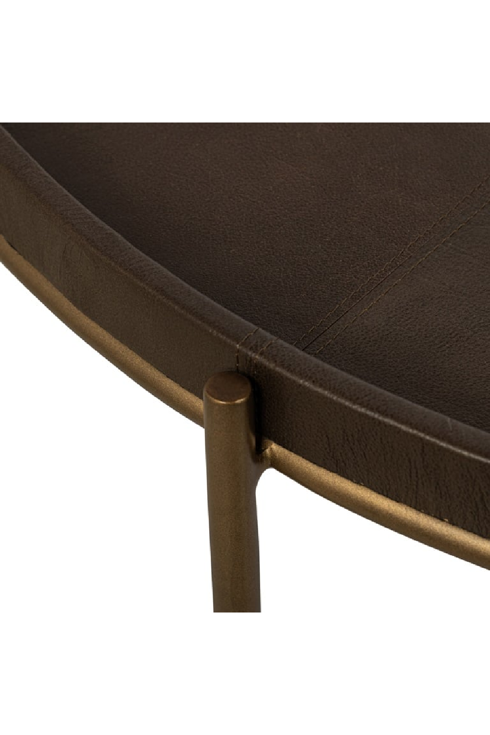 Brown Leather Coffee Table | OROA Zillon | Oroa.com