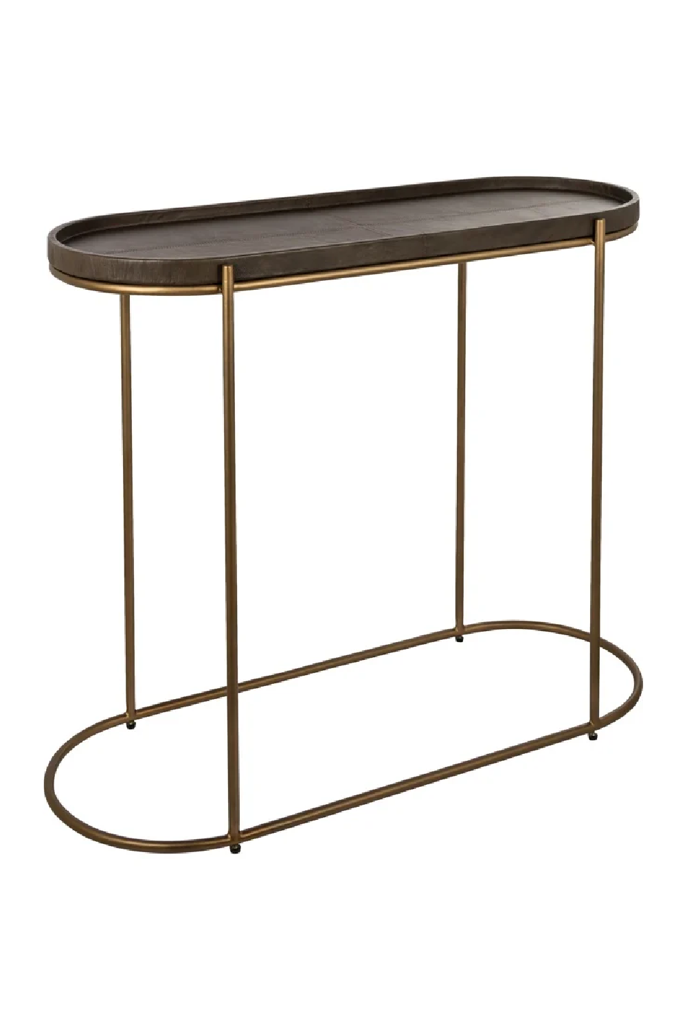 Brown Leather Console Table | OROA Zillon | Oroa.com