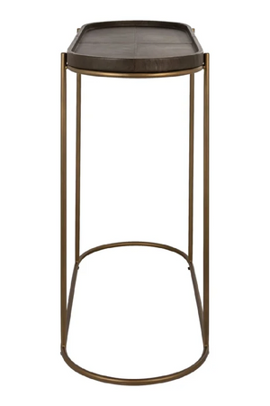 Brown Leather Console Table | Richmond Interiors Zillon | Oroa.com