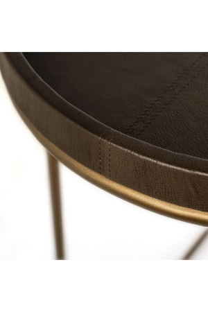 Brown Leather Console Table | Richmond Interiors Zillon | Oroa.com