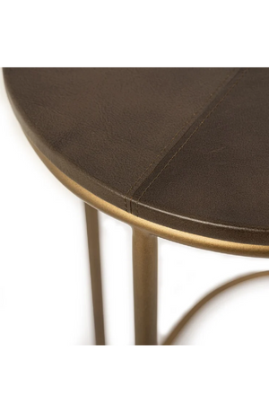 Brown Leather Sofa Table | Richmond Interiors Zillon | Oroa.com