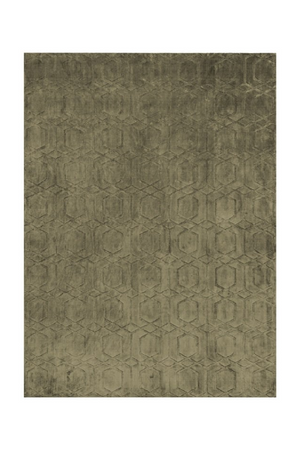 Olive Green Viscose Carpet 6'5" x 10' | Richmond Interiors Liva | Oroa.com