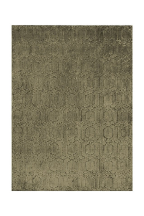 Olive Green Viscose Carpet 6'5" x 10' | Richmond Interiors Liva | Oroa.com