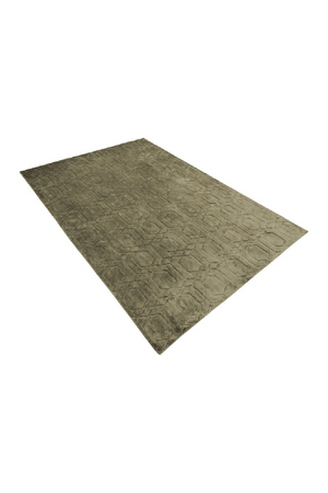 Olive Green Viscose Carpet 6'5" x 10' | Richmond Interiors Liva | Oroa.com