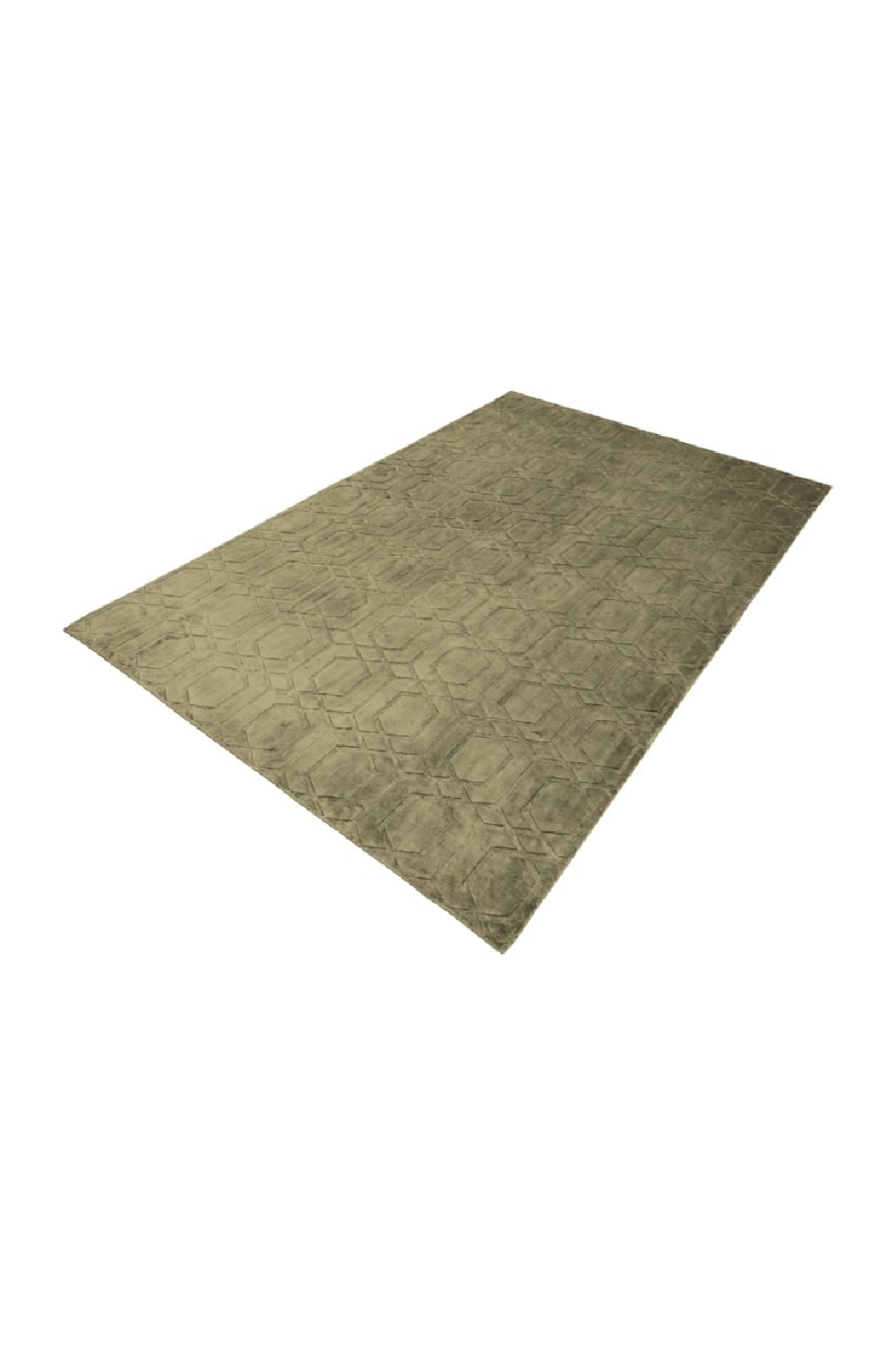 Olive Green Viscose Carpet 6'5" x 10' | Richmond Interiors Liva | Oroa.com